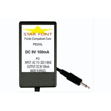 Imagem de Fonte DC 9V P2 para Pedal Clássico Antigo SansAmp Tech 21 DC1 - Starfo