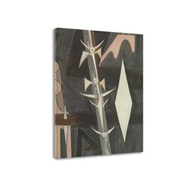 Imagem de "Escada para a luz". Reprodução de pinturas famosas. Arte de parede em tela. Pôsteres e impressões. Imagem para decoração de casa 50 x 75 cm com moldura interna