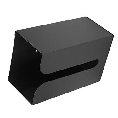 Imagem de Pssopp Black Tissue Box Stand Stand Bracket Gardines Organizador, Prateleira de Higiênico de Alumínio Espacial para Casa