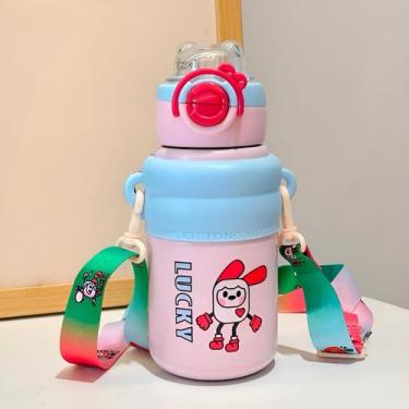 Imagem de Garrafa Infantil Térmica Divertida Inox Resistente Estampa:Lucky - Sho