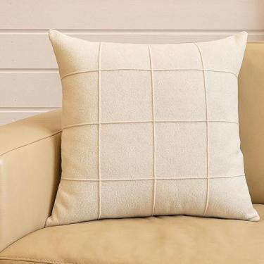 Imagem de Capa de almofada tecido boucle drapeada cores 50x50cm - CIA DAS ALMOFA