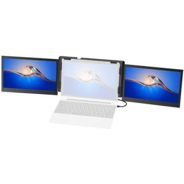 Imagem de Monitor Portatil para Notebook com Tela Dupla de 13.3" - Ofiyaa P2 Pro