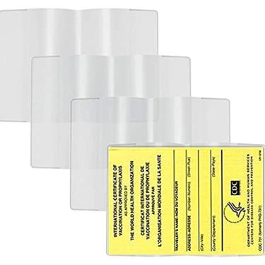 Imagem de Capa protetora para certificado de vacina para cartão protetor de registro de imunização para cartões de vacinação capa protetora de certificado de vacinação (4)