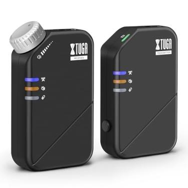 Imagem de XTUGA Sistema de monitor de ouvido sem fio, sistema IEM estéreo 2,4 G com baixa latência, um transmissor para mais receptor, monitoramento de palco para cantores, músicos, apresentações ao vivo (J02S)