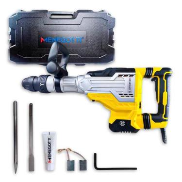 Imagem de Martelete Rompedor Menegotti MMR1700 1700W 45J 12KG SDS Max 6 Velocida