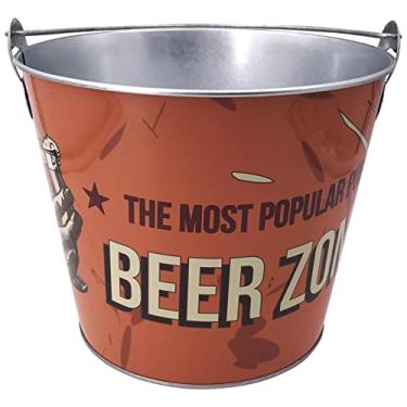 Imagem de Balde de cerveja Beer Zone em metal 5 litros