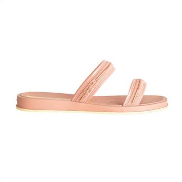 Imagem de Chinelo Feminino Gaspea/Slide Ipanema Glow Slide, Rosa, Dourado, Amare