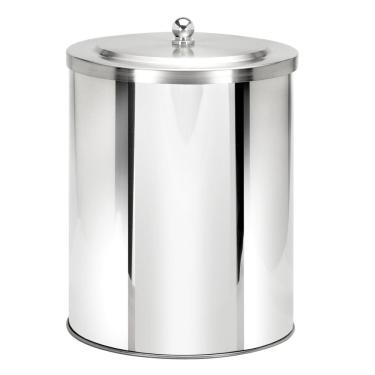 Imagem de Lixeira de Pia com Tampa Sobreposta em Inox 3 Litros Ecobin