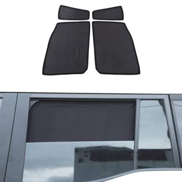 Imagem de Persianas de janela traseira para Toyota Land Cruiser Prado LC250 2024-2025 Cortinas de rede de malha respirável Capa de tela de janela de carro bloqueador UV protetor solar brilho protetor de