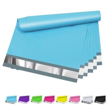 Imagem de Poly Mailers Vapulcio 25x33cm azuis 100 unidades à prova d'água