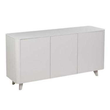 Imagem de Buffet Luxemburgo Univ 150 cm Tampo de Madeira com Vidro Colado Off Wh