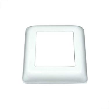Imagem de Canopla Quadrada 2 Polegadas Corrimão Guarda Corpo Branco - Fast Vidro