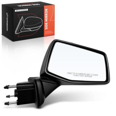 Imagem de A-Premium Espelho retrovisor manual do lado do passageiro - compatível com Chevrolet Silverado 1500 2019-2025, Silverado 1500 LTD 2022 - Espelho retrovisor externo externo preto dobrável manual não