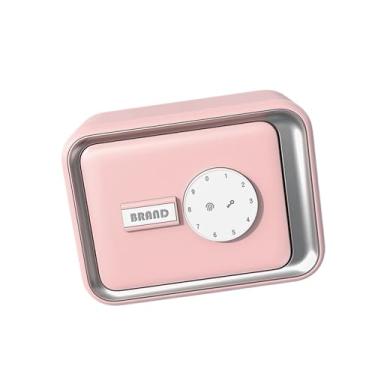 Imagem de DimyFew Cofre de Senha, Poupança, Recipiente de Armazenamento Prático E Versátil, com Código de Acesso E Fechadura para Festas, Rosa, Tamanho real