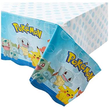 Imagem de amscan Pokemon Design Plastic Table Cover- 1pc, Multicolor, one size