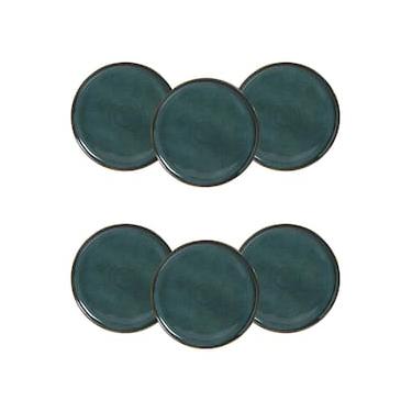 Imagem de Conjunto de Pratos Rasos Porto Brasil Bio Oceano Azul 27,5cm - 6 Peças