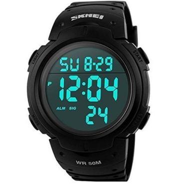 Imagem de Relógio digital SKMEI Carlien Military LED para homens à prova d'água