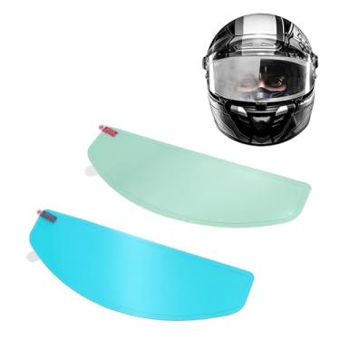 Imagem de Artigree Película Antiembaçante E À Prova De Chuva Para Viseira Capacete Universal - 2 Peças, Versão Grande Lentes Motocicleta, Alternativa Às Películas Proteção Ultra Hd Inserção Pinlock, Antivapor
