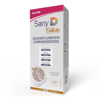 Imagem de Sany D Vitamina D 2.000UI + Cálcio 300mg Aché 30 comprimidos