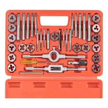 Imagem de 2X Jogo Tarracha E Macho Fêmea Pente Abre Rosca Kit Tarraxa