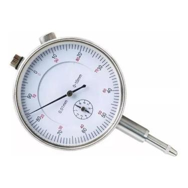 Imagem de 2X Relogio Comparador Escala 0-10Mm Grad 0,01Mm P/Base Magné