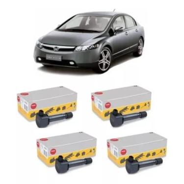 Imagem de Kit com 4 Bobinas de Ignição Originais NGK Honda New Civic 1.8 de 2006