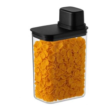 Imagem de Pote Hermetico Ou C/Medidor 2,3L Drop - Preto