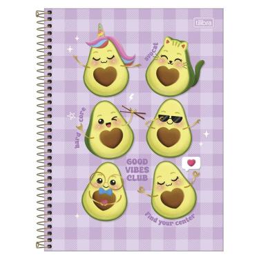 Imagem de Caderno Universitário Abacate 80 Folhas 1 Matérias Tilibra