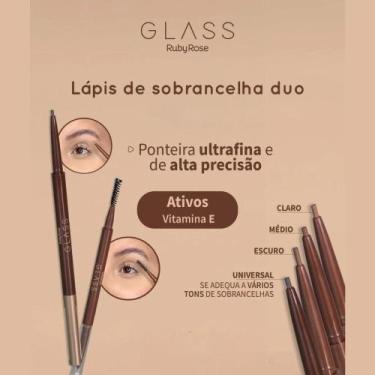 Imagem de Lápis de sobrancelha duo - glass - ruby rose