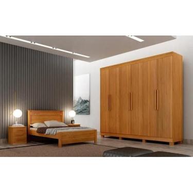 Imagem de Guarda Roupa Canadá 6 Pts 100% MDF Cinamomo - Leifer - Leifer Móveis L
