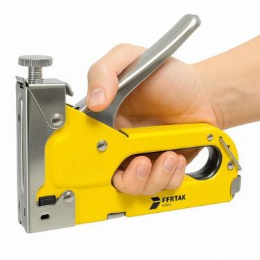 Imagem de Grampeador 4mm a 14mm Com Grampos Extras Eficiente Resistente Fertak