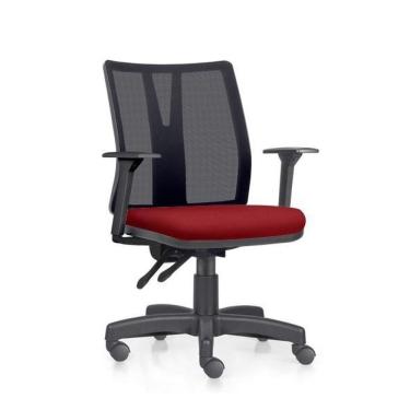 Imagem de Cadeira Addit Ergonômica 4124 Nr17 Da Abnt Regulagem Braço