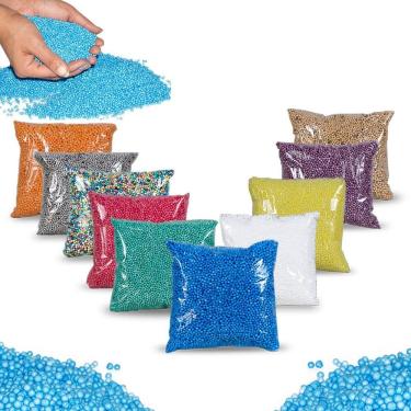 Imagem de 50 Litros Isopor Pérola Bolinha Slime Puff Colorido 5 L