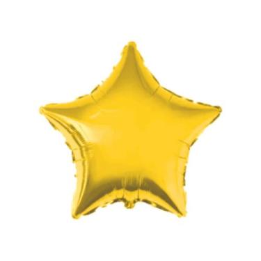 Imagem de Balão Estrela Metalizado 18 - PartiuFesta, Dourado metalico