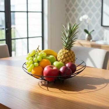 Imagem de Fruteira De Mesa Aramanda Redonda centro De Mesa Moderna - BRAV