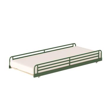 Imagem de Cama Auxiliar em Ferro Aço Carbono Tubular Teko Casatema MadeiraOrigin