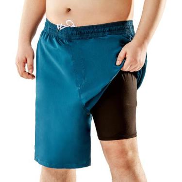 Imagem de Calções de banho BRISIRA Big and Tall para homens com forro de compres