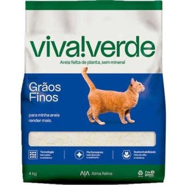 Imagem de Areia Higiênica Grãos Finos para Gatos - Viva Verde - 4kg