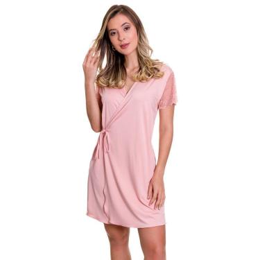 Imagem de Robe Feminino Hobby Luxo Confortável em Microfibra Estilo Sedutor - ES207