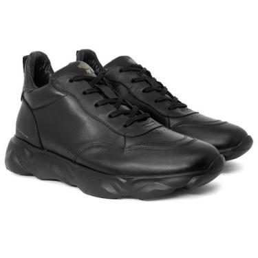 Imagem de Tênis Rafarillo Beats Alth Aumenta Altura 7cm Couro, Preto, 40