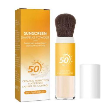 Imagem de Protetor solar em pó fixador SPF 50 translúcido Onkessy