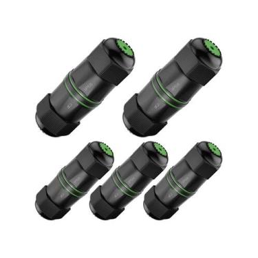 Imagem de Acoplador Impermeable RJ45 Cat6 LEENUE IP68 Hembra a Hembra