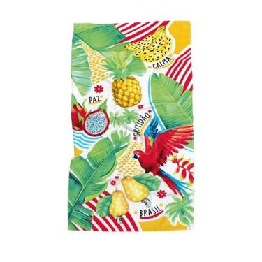 Imagem de Toalha Banho Praia Velour 76x152cm Brasilidade Dohler