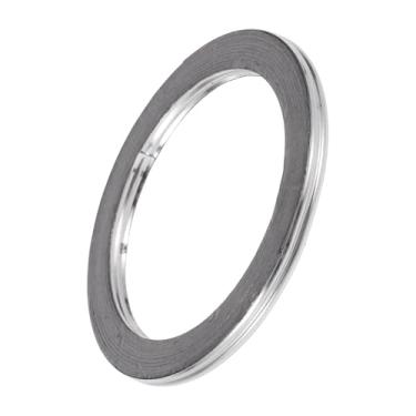 Imagem de REPAIROCK ID 61 mm Junta do coletor de escape evita vazamento de ruído de escapamento anel silenciador junta de flange de escape para carro, SUV, caminhão, grafite, aço inoxidável