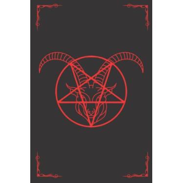 Imagem de Baphomet Grimoire: Wide Ruled Notebook Book of Shadows with Witchcraft Appendices 6x9 160 Page
