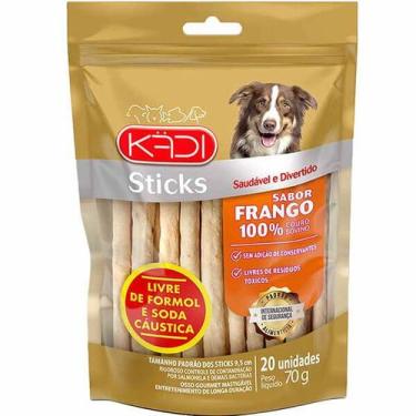 Imagem de Sticks Kadi Petisco Ossinho para Cães sabor Frango 20 un 70g