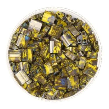 Imagem de Mack and Rex Tila Bead Mixes (Full Dirty - Picasso) – Contas Tila Completas – Cinco Tons Exuberantes de Miyuki-Crafted Beads: Granada, Cobalto, Azul-petróleo, Creme Sujo e Mussoy! – Ideal para