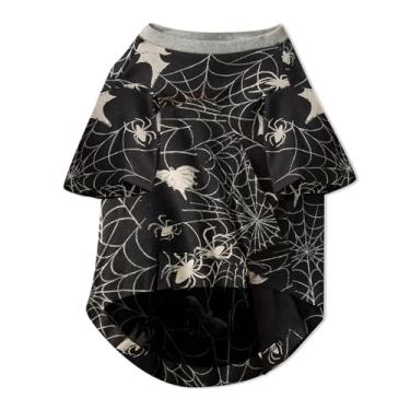 Imagem de Pet Passion Multipack 100% algodão orgânico camiseta de manga curta para cães para todas as raças, preto batty, grande