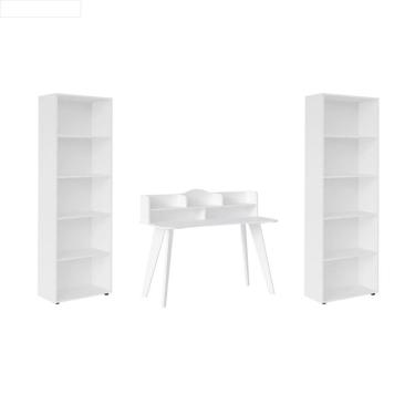 Imagem de Conjunto Sala de Estar: Escrivaninha Sofia+ 2 Estantes Multy