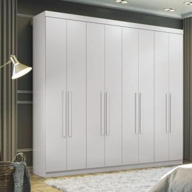 Imagem de Guarda Roupa Casal 8 Portas Master New 8.4 Santos Andirá, Branco